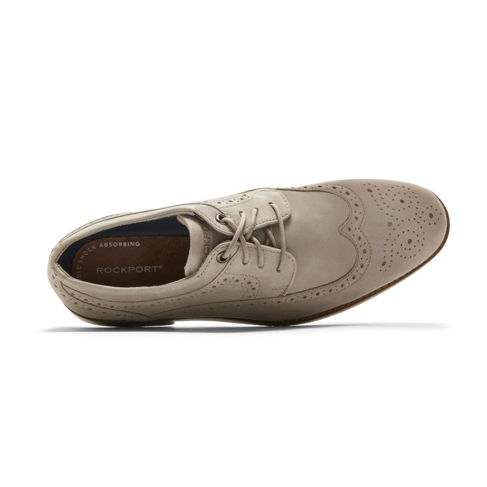 Rockport Mens Style Purpose 3 Wingtip - Oxfords Grey - YZG802534